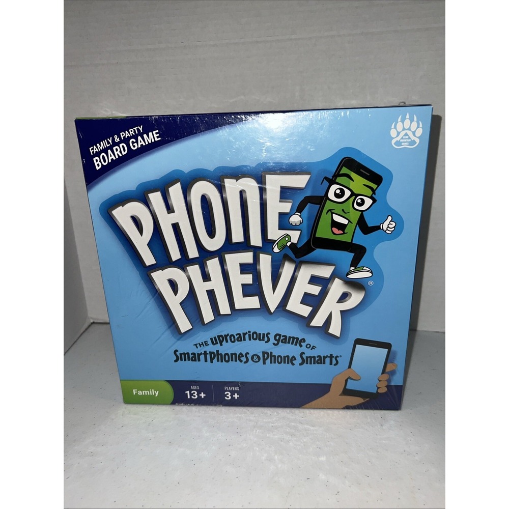 New Phone Phever Family & Party Board Game Smartphones & Phone Smarts Teens NIB